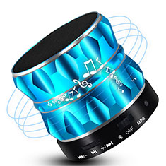 Mini Wireless Bluetooth Speaker Portable Stereo Super Bass Loudspeaker S13 for Oppo Reno7 5G Sky Blue