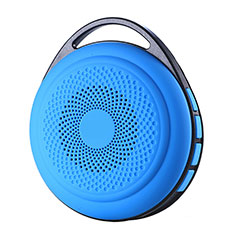 Mini Wireless Bluetooth Speaker Portable Stereo Super Bass Loudspeaker S20 for Alcatel 1X 2019 Sky Blue