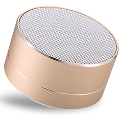 Mini Wireless Bluetooth Speaker Portable Stereo Super Bass Loudspeaker S24 for Alcatel 3 2019 Gold