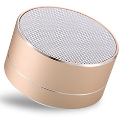 Mini Wireless Bluetooth Speaker Portable Stereo Super Bass Loudspeaker S24 for Apple iPad Pro 12.9 2018 Gold