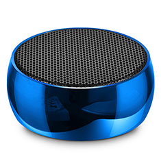 Mini Wireless Bluetooth Speaker Portable Stereo Super Bass Loudspeaker S25 for Motorola Moto Edge 30 Fusion 5G Blue