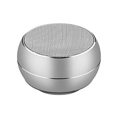 Mini Wireless Bluetooth Speaker Portable Stereo Super Bass Loudspeaker for Alcatel 1X 2019 Silver