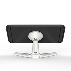 Mount Magnetic Smartphone Stand Cell Phone Holder for Desk Universal for Oppo Reno8 Lite 5G White