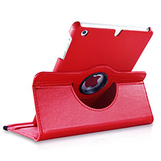 Rotating Stands Flip Leather Case for Apple iPad Mini 2 Red