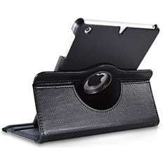 Rotating Stands Flip Leather Case for Apple iPad Mini 3 Black