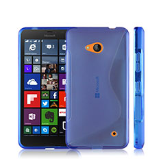 S-Line Transparent Gel Soft Case for Microsoft Lumia 640 Blue