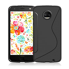 S-Line Transparent Gel Soft Case for Motorola Moto Z2 Force Black