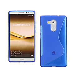 S-Line Transparent TPU Soft Case for Huawei Mate 8 Blue