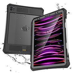Silicone and Plastic Waterproof Cover Case 360 Degrees Underwater Shell for Apple iPad Pro 11 (2020) Black