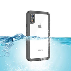 Silicone and Plastic Waterproof Cover Case 360 Degrees Underwater Shell for Apple iPhone XR Black
