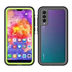 Silicone and Plastic Waterproof Cover Case 360 Degrees Underwater Shell for Huawei P20 Pro Green
