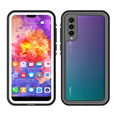 Silicone and Plastic Waterproof Cover Case 360 Degrees Underwater Shell for Huawei P20 Pro White
