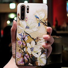 Silicone Candy Rubber Flowers Soft Case for Huawei P30 Pro Mixed