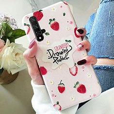 Silicone Candy Rubber Fruit Soft Case Cover for Huawei Honor 20S Pink