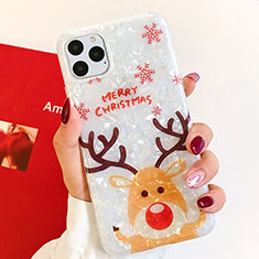 Silicone Candy Rubber Gel Christmas Pattern Soft Case Cover for Apple iPhone 11 Pro Max Mixed