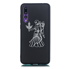 Silicone Candy Rubber Gel Constellation Soft Case Cover S01 for Huawei P20 Pro Black