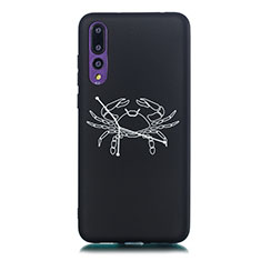 Silicone Candy Rubber Gel Constellation Soft Case Cover S03 for Huawei P20 Pro Black