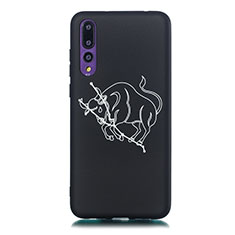 Silicone Candy Rubber Gel Constellation Soft Case Cover S05 for Huawei P20 Pro Black
