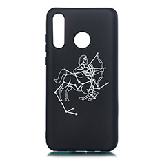 Silicone Candy Rubber Gel Constellation Soft Case Cover S10 for Huawei Nova 4e Black