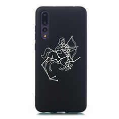Silicone Candy Rubber Gel Constellation Soft Case Cover S10 for Huawei P20 Pro Black