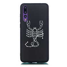 Silicone Candy Rubber Gel Constellation Soft Case Cover S11 for Huawei P20 Pro Black