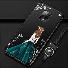 Silicone Candy Rubber Gel Dress Party Girl Soft Case Cover for Xiaomi Redmi 10X Pro 5G Green
