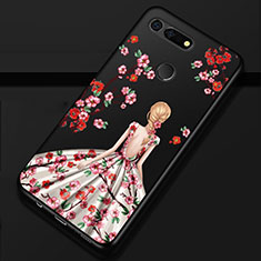 Silicone Candy Rubber Gel Dress Party Girl Soft Case Cover K02 for Huawei Honor V20 Brown