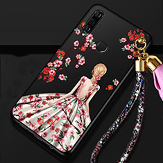 Silicone Candy Rubber Gel Dress Party Girl Soft Case Cover K02 for Huawei Nova 4e Mixed