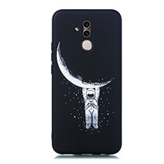 Silicone Candy Rubber Gel Fashionable Pattern Soft Case Cover A01 for Huawei Mate 20 Lite Black