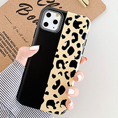 Silicone Candy Rubber Gel Fashionable Pattern Soft Case Cover for Apple iPhone 11 Pro Gold and Black