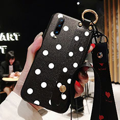 Silicone Candy Rubber Gel Fashionable Pattern Soft Case Cover for Huawei P30 Black