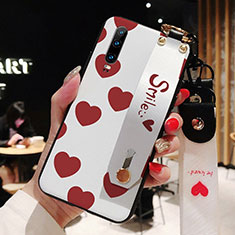 Silicone Candy Rubber Gel Fashionable Pattern Soft Case Cover for Huawei P30 Red