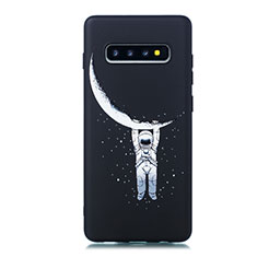 Silicone Candy Rubber Gel Fashionable Pattern Soft Case Cover for Samsung Galaxy S10 Plus Black