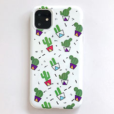 Silicone Candy Rubber Gel Fashionable Pattern Soft Case Cover H02 for Apple iPhone 11 White