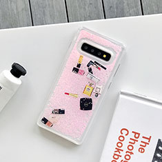 Silicone Candy Rubber Gel Fashionable Pattern Soft Case Cover K01 for Samsung Galaxy S10 5G Pink