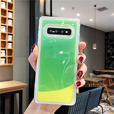Silicone Candy Rubber Gel Fashionable Pattern Soft Case Cover K01 for Samsung Galaxy S10 Plus Green
