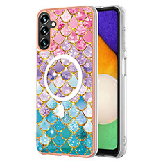 Silicone Candy Rubber Gel Fashionable Pattern Soft Case Cover Mag-Safe Magnetic for Samsung Galaxy A54 5G Colorful