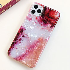 Silicone Candy Rubber Gel Fashionable Pattern Soft Case Cover S01 for Apple iPhone 11 Pro Red