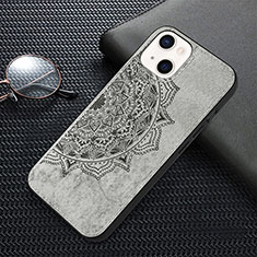 Silicone Candy Rubber Gel Fashionable Pattern Soft Case Cover S01 for Apple iPhone 13 Gray