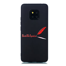 Silicone Candy Rubber Gel Fashionable Pattern Soft Case Cover S01 for Huawei Mate 20 Pro Red