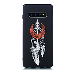 Silicone Candy Rubber Gel Fashionable Pattern Soft Case Cover S01 for Samsung Galaxy S10 5G Black