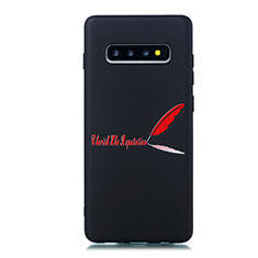 Silicone Candy Rubber Gel Fashionable Pattern Soft Case Cover S01 for Samsung Galaxy S10 Plus Red