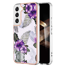 Silicone Candy Rubber Gel Fashionable Pattern Soft Case Cover S01 for Samsung Galaxy S24 Plus 5G Purple