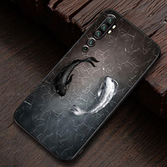 Silicone Candy Rubber Gel Fashionable Pattern Soft Case Cover S01 for Xiaomi Mi Note 10 Pro Black