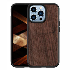 Silicone Candy Rubber Gel Fashionable Pattern Soft Case Cover S03 for Apple iPhone 14 Pro Brown