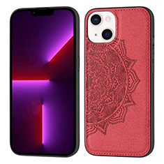 Silicone Candy Rubber Gel Fashionable Pattern Soft Case Cover S04 for Apple iPhone 13 Mini Red