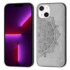Silicone Candy Rubber Gel Fashionable Pattern Soft Case Cover S04 for Apple iPhone 14 Gray