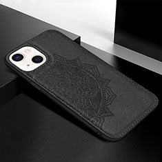 Silicone Candy Rubber Gel Fashionable Pattern Soft Case Cover S05 for Apple iPhone 13 Black