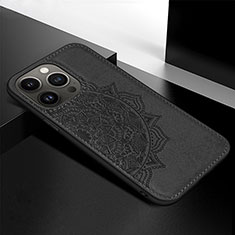 Silicone Candy Rubber Gel Fashionable Pattern Soft Case Cover S05 for Apple iPhone 13 Pro Black