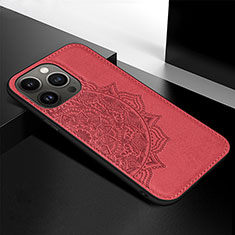 Silicone Candy Rubber Gel Fashionable Pattern Soft Case Cover S05 for Apple iPhone 13 Pro Max Red
